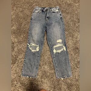 PacSun High Rise Distressed Blue Jeans